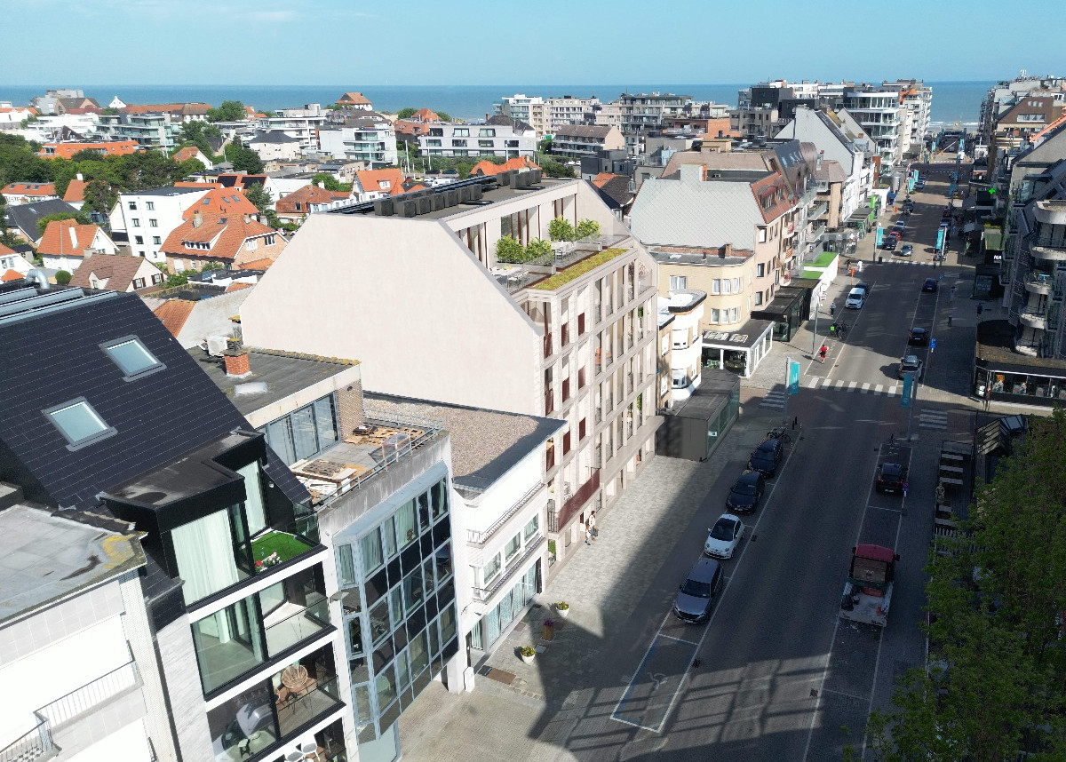 StrandZicht — luchtfoto met zicht op zee
